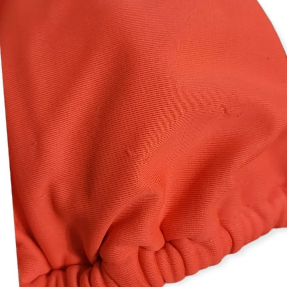 BEACH BUNNY "Cosmic‎ Jewel" Neon Orange Bikini (Top L, Bottom XS) - Picture 4 of 9